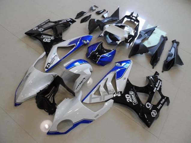 S1000RR 2009-2014 Verkleidung - Weiß Blau