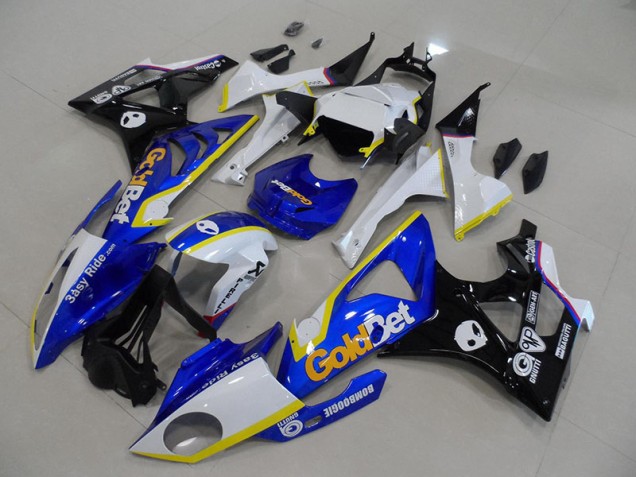 S1000RR 2009-2014 Verkleidungen - Blau Weiße GoldBet