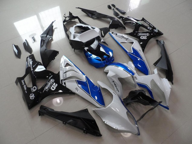 S1000RR 2009-2014 Verkleidungen - Weiß Blau Schwarz