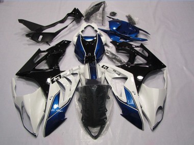 S1000RR 2009-2014 Vollverkleidung - Weiß Blau