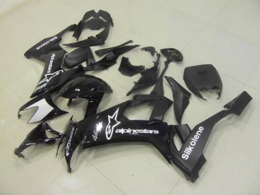 ZX10R 2008-2010 Verkleidungen - Schwarz Silkolene