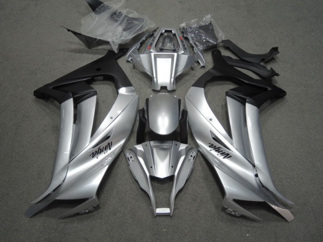 ZX10R 2011-2015 Verkleidungen - Silber Schwarz Ninja