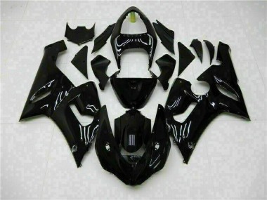 ZX6R 2005-2006 Verkleidung - Glänzend Schwarz