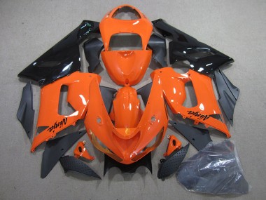 ZX6R 2005-2006 Verkleidung - Orange Schwarz Ninja