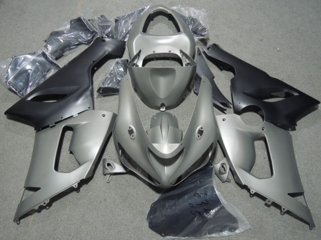 ZX6R 2005-2006 Verkleidungen - Grau Schwarz